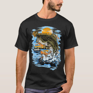 Large Mouth Bass Fishing T-Shirt