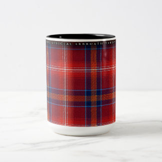 Large Mug - Red Lichtie Tartan - Customizable -