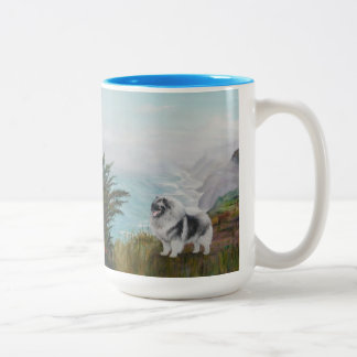 Large mug with Keeshond