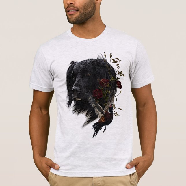 Large Munsterlander with pheasant     T-Shirt (Front)