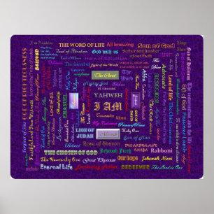 large  names of God poster