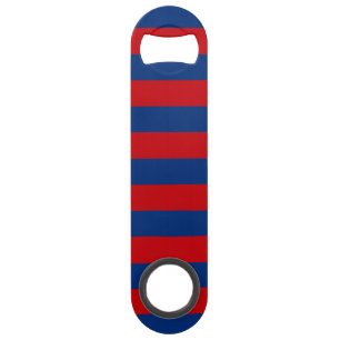 Large Nautical Theme Horizontal Stripes Bar Key