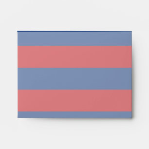 Large Nautical Theme Horizontal Stripes Envelope