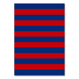 Large Nautical Theme Horizontal Stripes Table Number