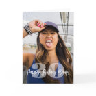 Large Numbers Photo Overlay Happy Birthday Script