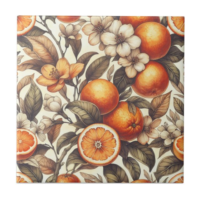 Large Orange  Tile (Front)