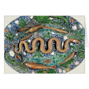Large oval dish moulded in relief