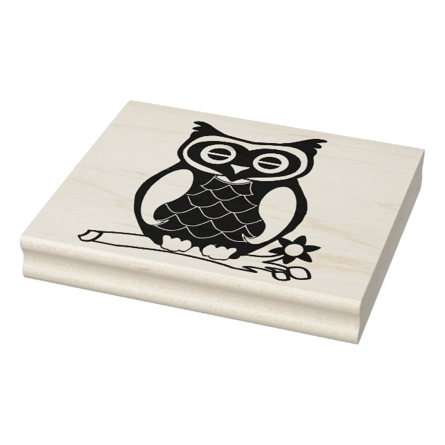 Large Owl Rubber Stamp (Stamp)