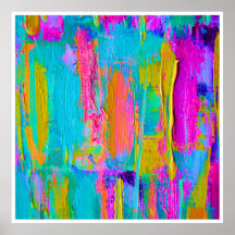 Large Palette Knife Painting Poster 3a