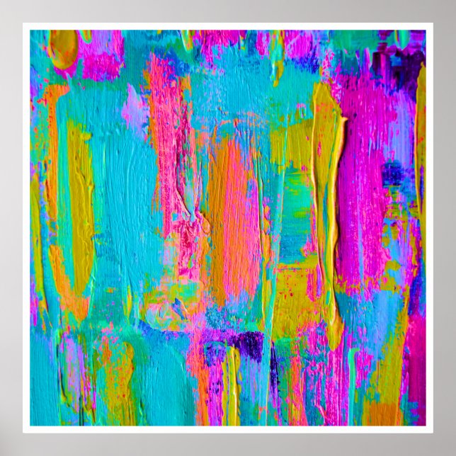 Large Palette Knife Painting Poster 3a (Front)