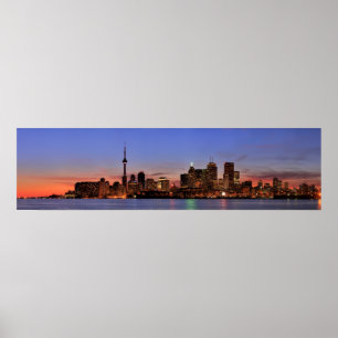 Large Panorama of Toronto Canada Poster