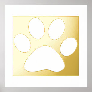 Large Paw Print Pattern Bedroom Gift Decor Classy