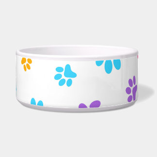Large Paw Print Pet Bowl