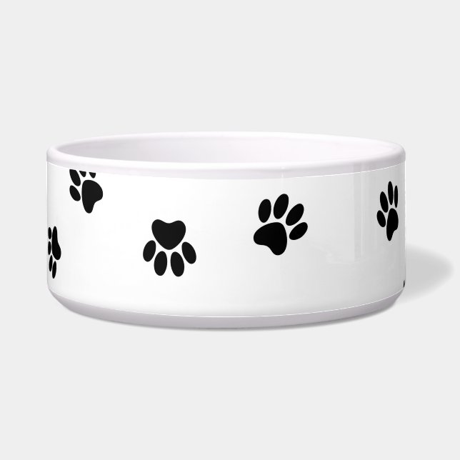 Large Paw Print Pet Bowl (Front)