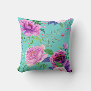 Large Peony  Throw Pillow