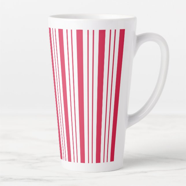 Large Peppermint Striped Latte Mug (Right)