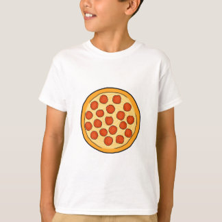 Large Pepperoni Pizza Whole Pizza Drawing Art Yum T-Shirt