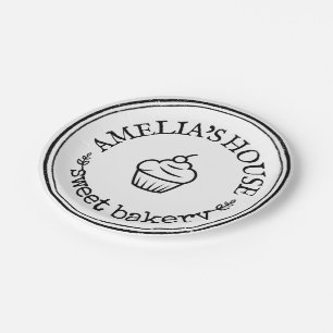 Large Personalized Homemade Logo Custom Paper Plate