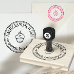 Large Personalized Homemade Logo Custom Rubber Stamp<br><div class="desc">Easily personalize this Large Personalized Homemade Logo Custom rubber stamp with your own company logo. Just add your own logo, image and text. Perfect for any kind of small business, scrapbooking, decorations or business stationery. Available with different ink pad colours (not included) in square sizes 1 inch, 2 inch, or...</div>