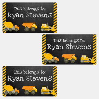 Large Personalized School Supply Labels