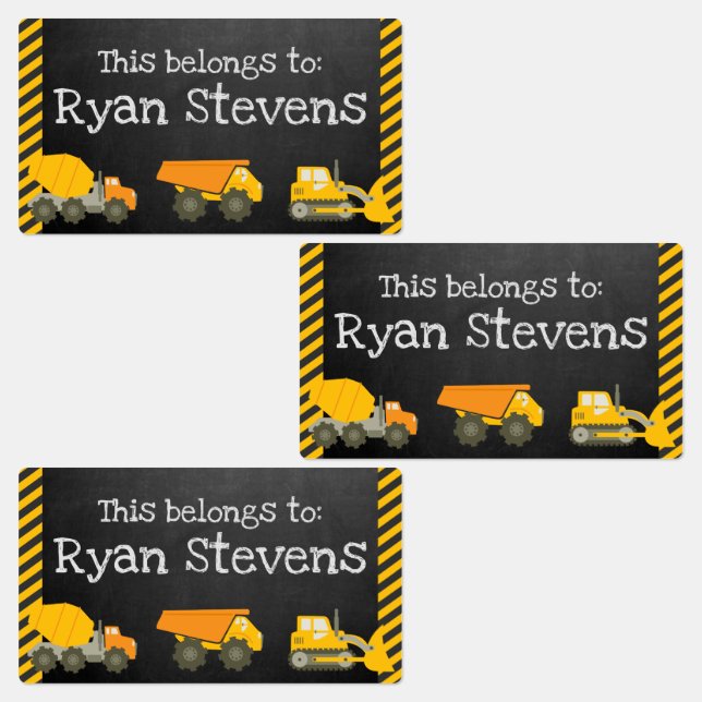 Large Personalized School Supply Labels (Group)