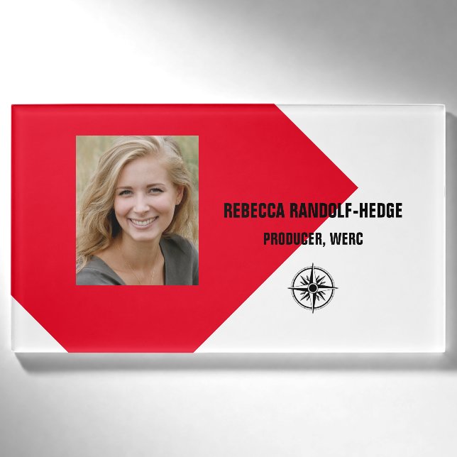 LARGE PHOTO Name Tag (Front)
