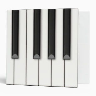Large Piano Keys Music Binder