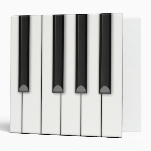 Large Piano Keys Music Binder (Front/Inside)