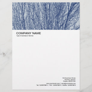 Large Picture Header - Birch Branches Letterhead