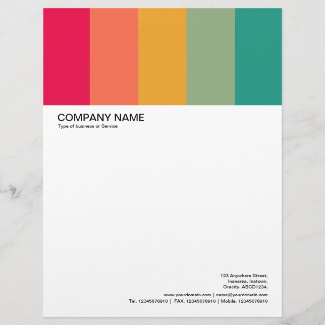 Large Picture Header - Colorbars 01 Letterhead (Front)