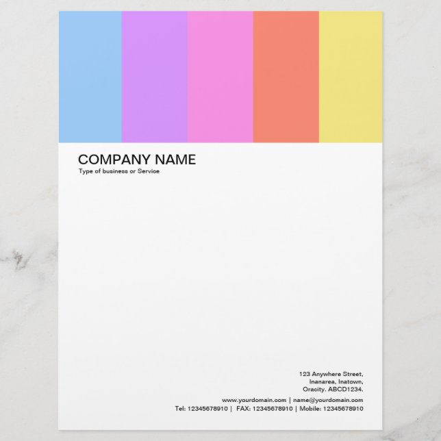 Large Picture Header - Colorbars 02 Letterhead (Front)