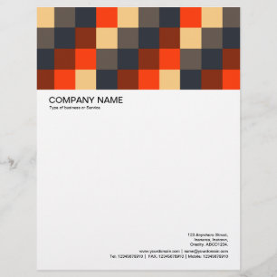 Large Picture Header - Colour Squares 02 Letterhead