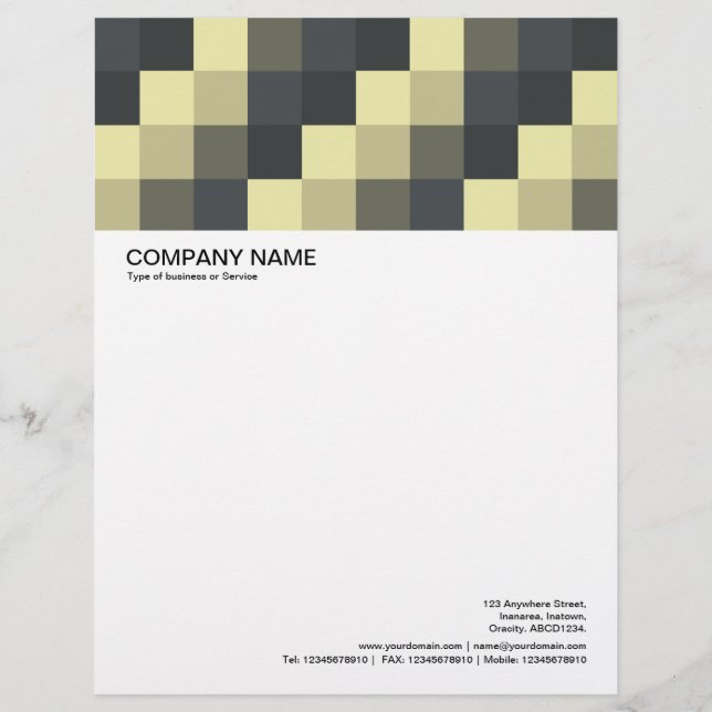 Large Picture Header - Colour Squares 09 Letterhead (Front)