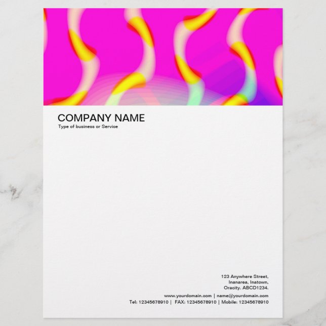 Large Picture Header - Colourful Abstract 01 Letterhead (Front)