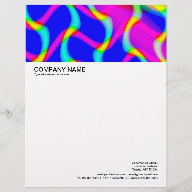 Large Picture Header - Colourful Abstract 03 Letterhead (Front)