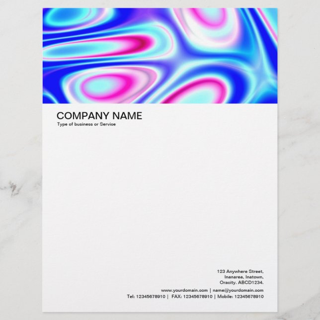 Large Picture Header - Colourful Abstract 05 Letterhead (Front)
