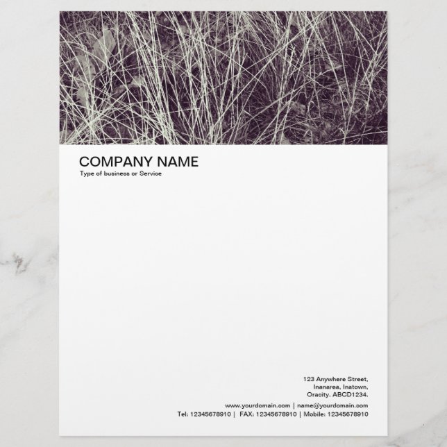 Large Picture Header - Grass Abstract Letterhead (Front)