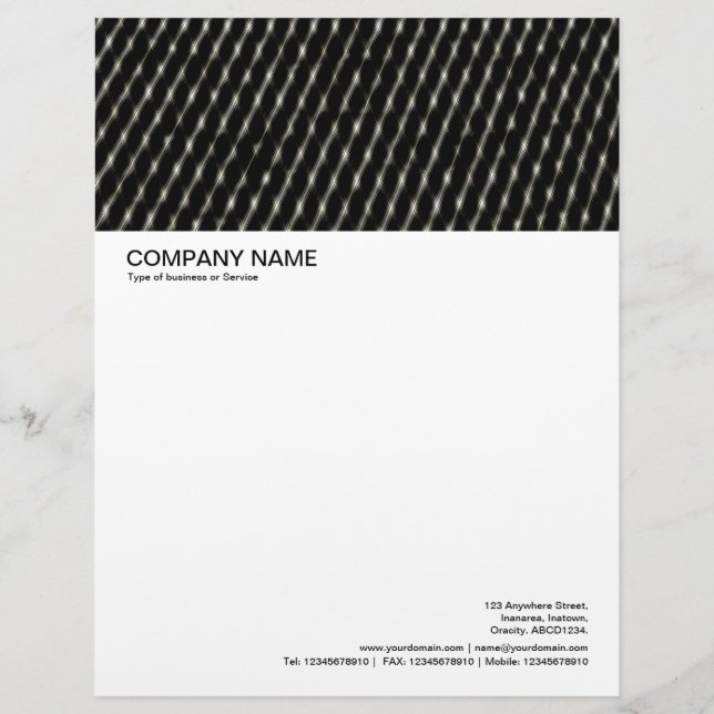 Large Picture Header - Metal Mesh Letterhead (Front)