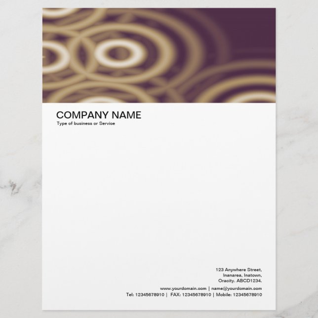 Large Picture Header - Sepia Rings Letterhead (Front)