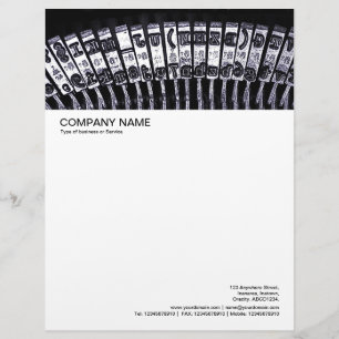 Large Picture Header - Typewriter Letterhead