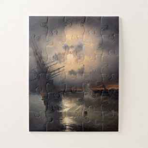 Large Piece Easy-Grip Accessible Nautical Art  Jigsaw Puzzle