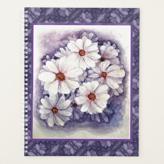 Large Planner Lavender Daisies (Front)