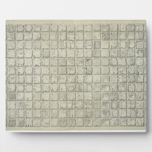 Large plaque with ideographic writing from the Tem