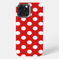 Large Polka Dots, Flashy Red