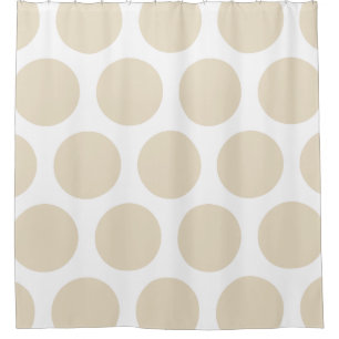 Large Polka Dots Pattern: Beige
