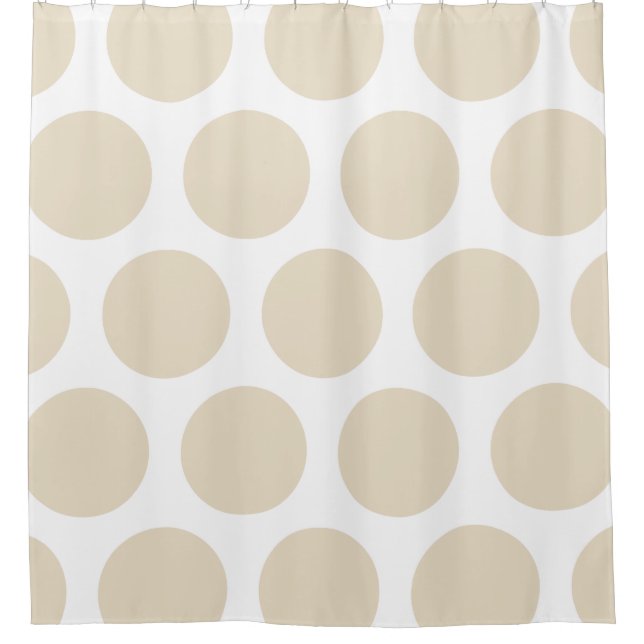 Large Polka Dots Pattern: Beige (Front)