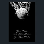 Large Pop Art Motivational Quote Basketball Poster<br><div class="desc">I Love This Game. Popular Sports - Basketball Game Ball Image.</div>