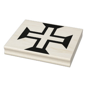 Large Portuguese Cross Rubber Stamp