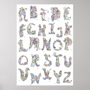 large poster:  alphabet poster