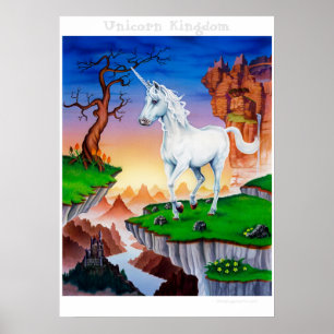 Large poster fantasy art magical Unicorn Kingdom